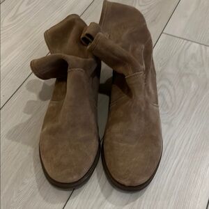 Sole Society Brown Suede Ankle Boots